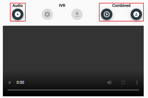 Recording Play and Download Controls