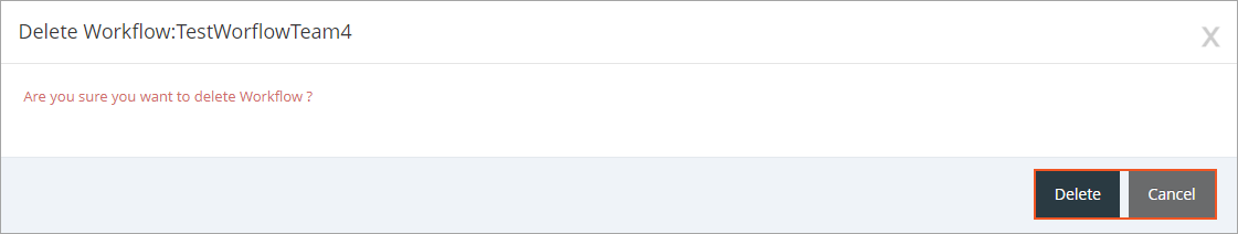 Delete a Workflow