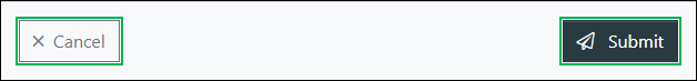 Cancel or Submit feedback buttons