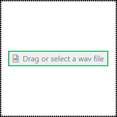 Drag or select wave file area