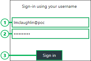 Username, password, Login button, and Forgot your password link