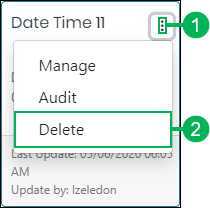 Audit option on the routing control Action menu