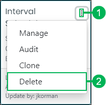 Clone option on the schedule control Action Menu