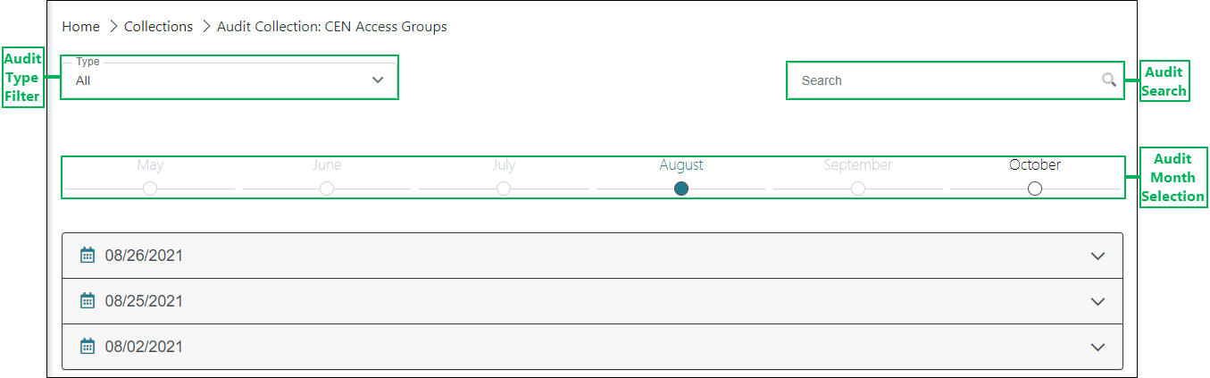 Audit Collection Interface